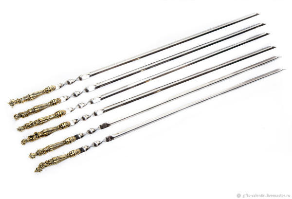 Набор шампуров с декоративным литьем "Сказка" (6 шт)
